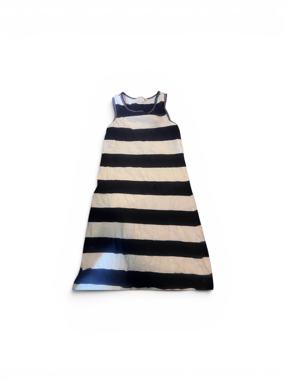 Crewcuts Navy and White Sleeveless Striped Dress size 6